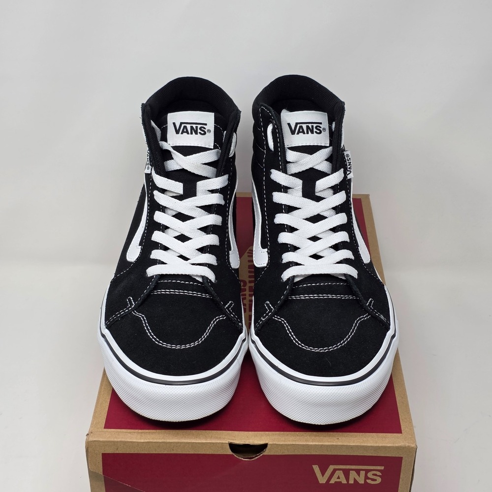Vans Filmore Hi Canvas Suede‎ Black White Skate Shoes Men's Size 8 VN0A5HZLIJU - Picture 2 of 7